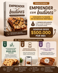 Emprender con budines + 3 Bonos: Generar desde $500.000 por mes